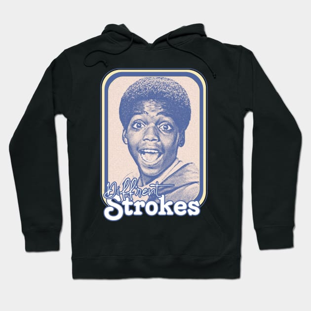 Diff'rent Strokes  // Retro 80s Aesthetic Fan Design Hoodie by DankFutura